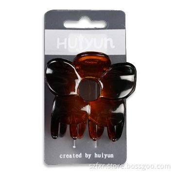 6.5cm Hair Claw in Graceful Style, Available in Bow Shape, Made of Plastic and Metal Spring